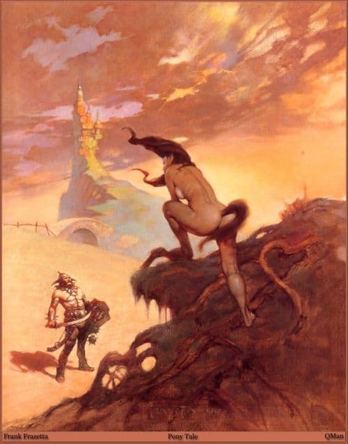 Frank Frazetta Pony Tail 1967 canvas print