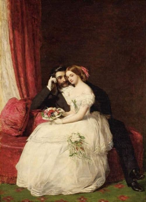 Frith William Powell The Proposal 1859 canvas print