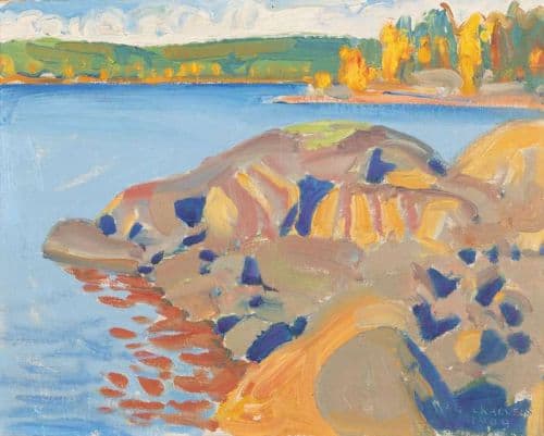 Gallen Kallela Akseli Cliffs On The Shore canvas print