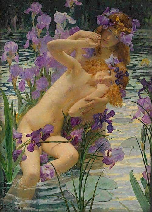 Gaston Bussiere The Irises 1897 canvas print