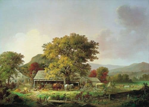 George Henry Durrie Autumn In New England Cider Making 1863 canvas print