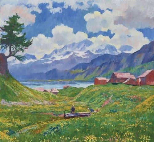 Giovanni Giacometti Spring Landscape 1926 canvas print