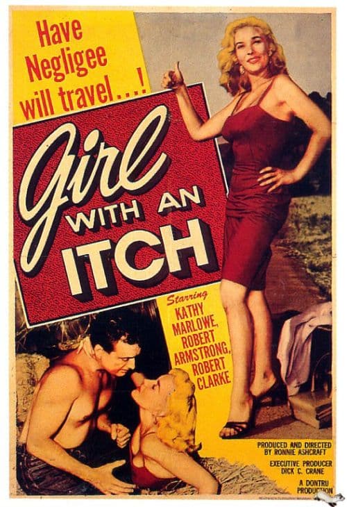 Girl With An Itch 1957 Movie Poster canvas print
