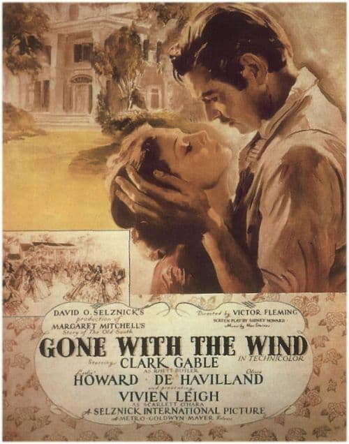 Gone With The Wind 1939 Movie Poster canvas print