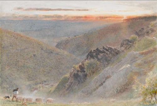 Goodwin Albert Dartmoor Gorge Of The Teign 1913 canvas print