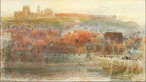 Goodwin Albert Whitby Harbour And Abbey canvas print