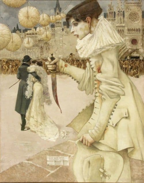 Gustav-adolf Mossa Pierrot S En Va 1906 canvas print