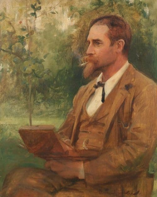 Hacker Arthur Portrait Of Edward Onslow Ford Ra canvas print