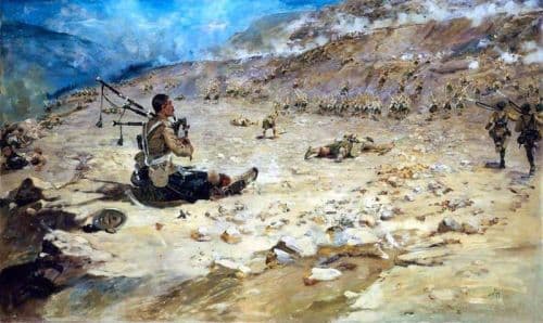 Hale Edward Matthew Piper George Findlater Gordon Highlanders Winning The Victoria Cross At Dargai 1897 1898 canvas print