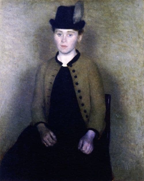 Hammershoi Vilhelm Portrait Of Ida Ilsted Later The Artist S Wife 1890 canvas print