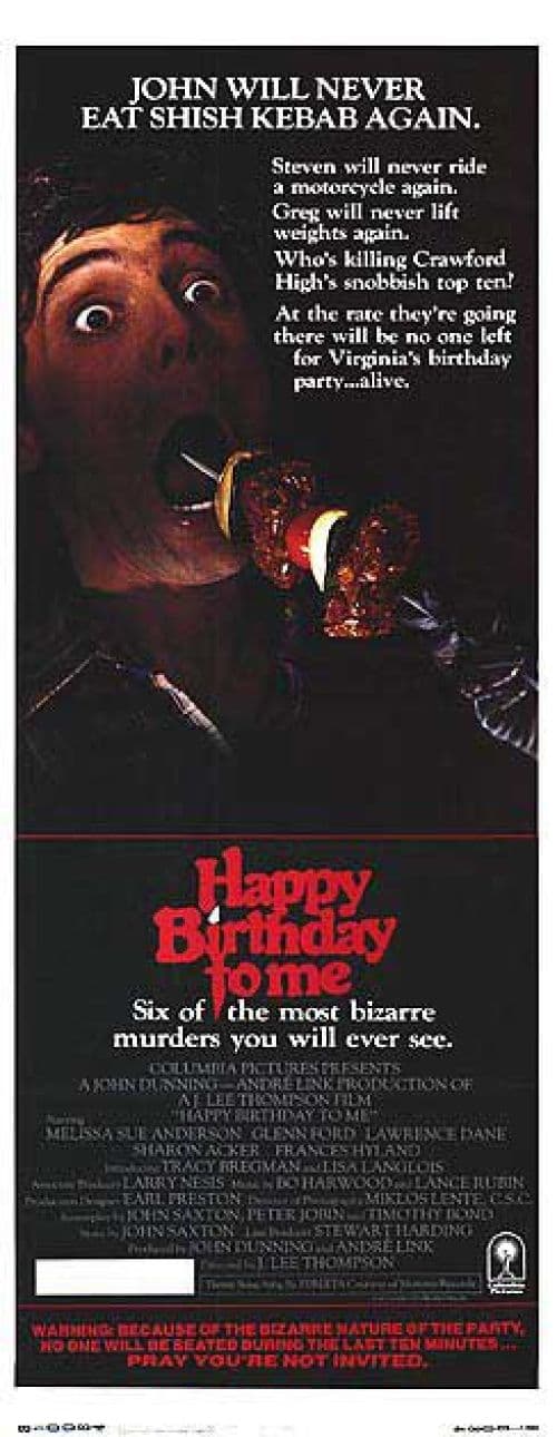 Happy Birthday To Me 2 Movie Poster canvas print