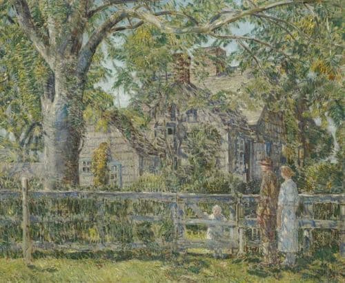 Hassam Childe Old Mulford House East Hampton 1918 canvas print