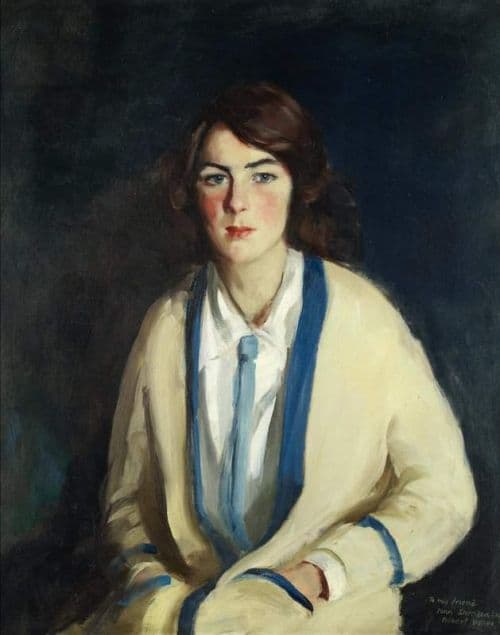 Henri Robert Portrait Of Miss Mildred Sheridan 1913 canvas print