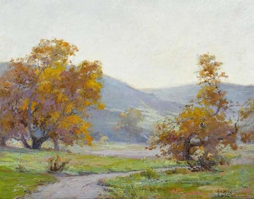 Hills Anna Althea Fall Orange County Park 1916 canvas print
