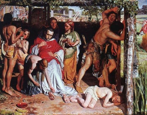 Hunt William Holman A Converted British Family Sheltering A Christian Priest From The Persecution Of The Druids 1849 50 canvas print