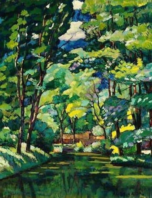 Ilya Mashkov Landscape With A Pond 1921 canvas print