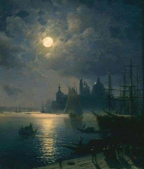 Ivan Aivazovsky Venice In Moonlight canvas print