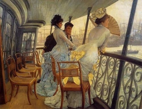 James Tissot The Gallery Of The Hms Calcutta Portsmouth C. 1876 canvas print