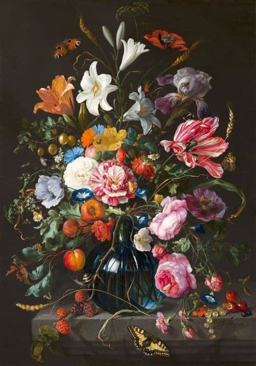 Jan Davidsz De Heem Vase Of Flowers Ca. 1670 canvas print