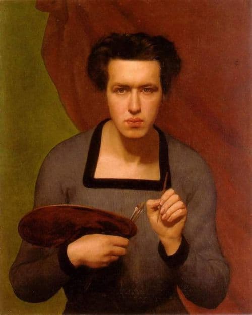 Janmot Louis Portrait Of The Artist canvas print