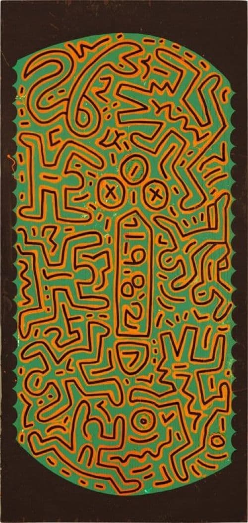 Keith Haring Symbols 1982 canvas print