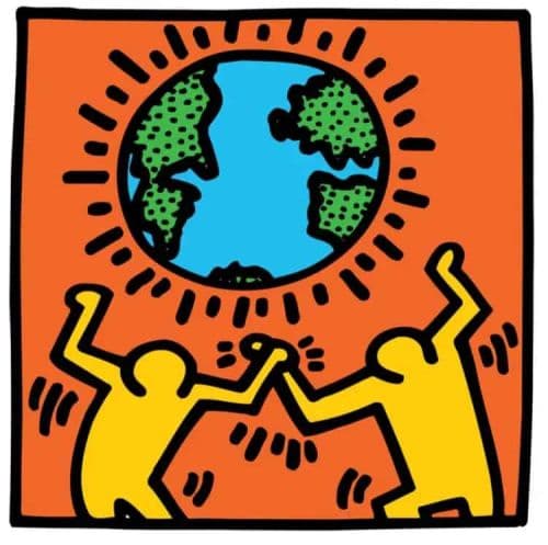 Keith Haring Untitled 1985   World canvas print