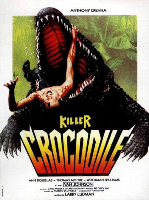 Killer Crocodile Movie Poster canvas print