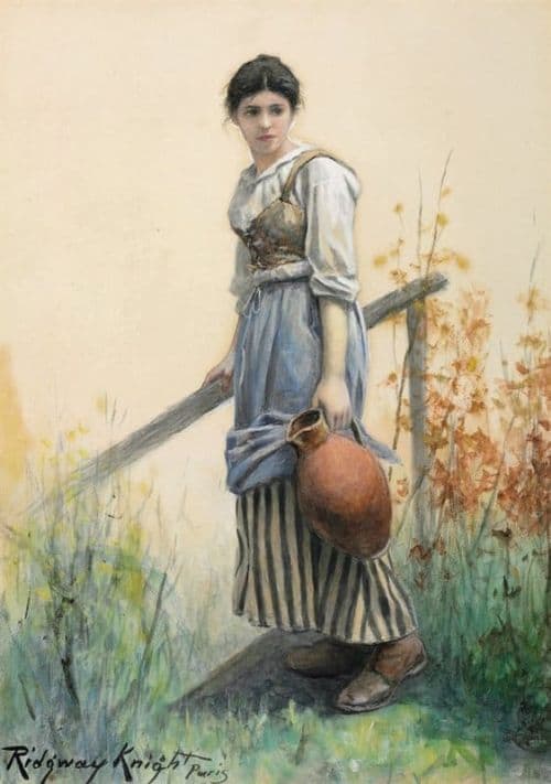 Knight Daniel Ridgway The Water Carrier canvas print