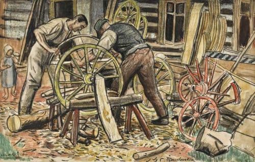 Knight Harold Wheelwrights Czechoslovakia 1924 canvas print