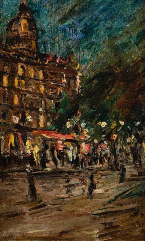 Korovin Konstantin Alekseyevich Cafe Le Dome In Paris canvas print