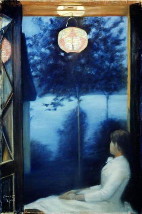 Krohg A Japanese Lantern 1886 canvas print