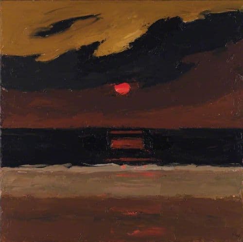 Kyffin Williams Sunset Anglesey 2004 canvas print