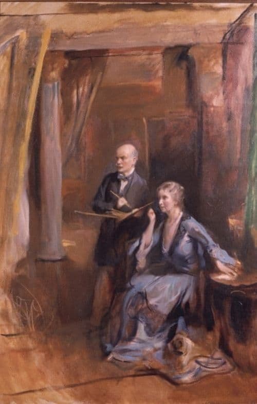 Laszlo Philip Alexius De Portrait Of The Artist And His Wife 1932 canvas print