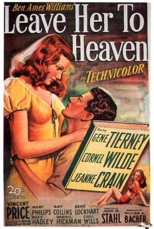 Leave Her To Heaven 1945 Movie Poster canvas print