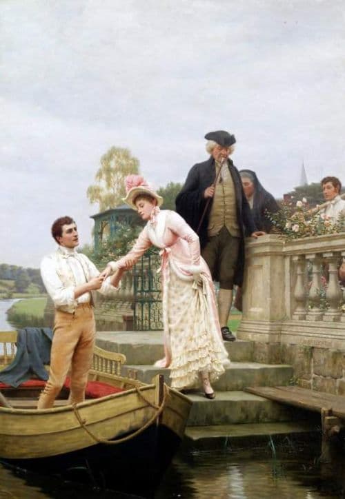 Leighton Edmund Blair Lay Thy Sweet Hand In Mine And Trust In Me 1891 canvas print