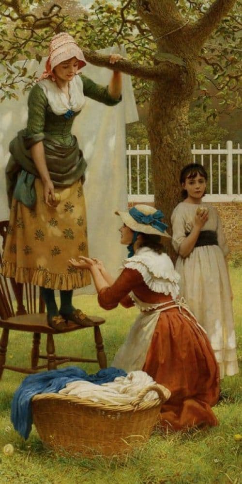 Leslie George Dunlop The Daughters Of Eve 1883 canvas print