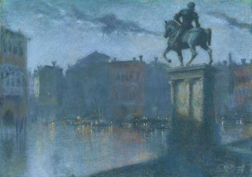 Levy Dhurmer Lucien Campo Santi Giovanni E Paolo Venice At Dusk 1912 canvas print
