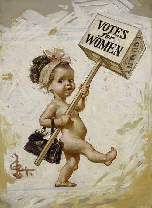Leyendecker Joseph Christian Votes For Women 1911 canvas print