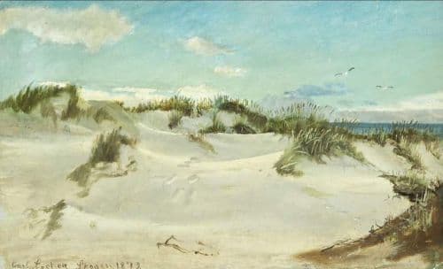 Locher Carl Summer Day In The Dunes At Skagen Beach 1872 canvas print