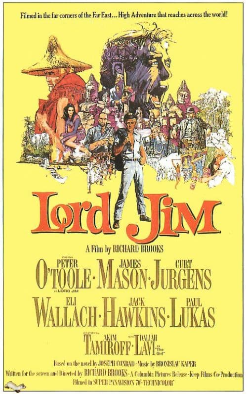 Lord Jim 1965 Movie Poster canvas print