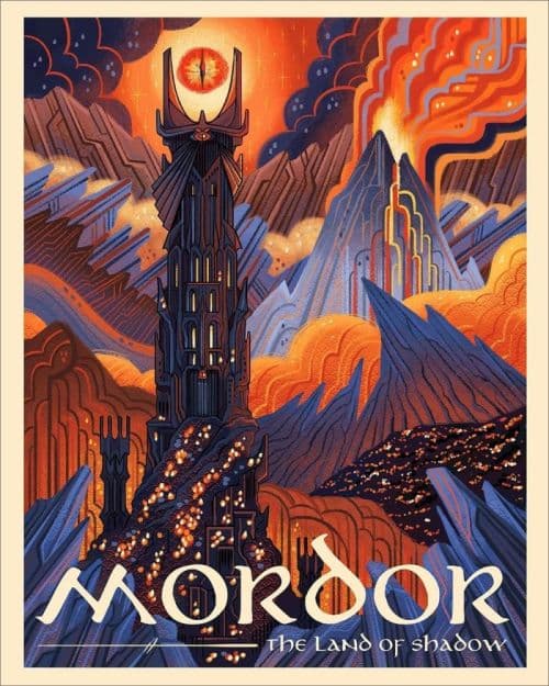 Lotr Mordor - The Land Of Shadow canvas print