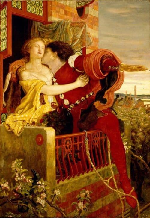 Madox Brown Ford Romeo And Juliet 1869 70 canvas print