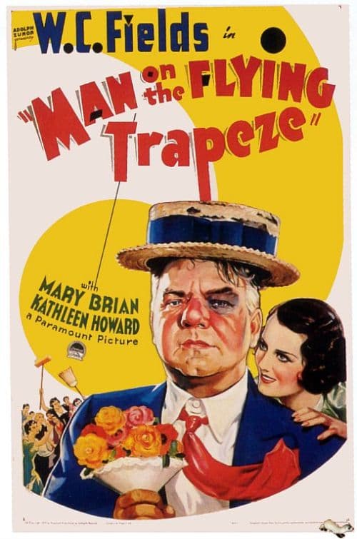 Man On The Flying Trapeze 1935 Movie Poster canvas print