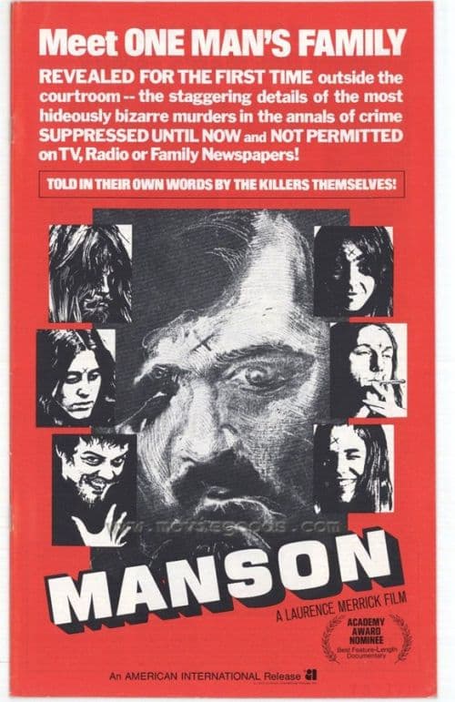 Manson Movie Poster canvas print