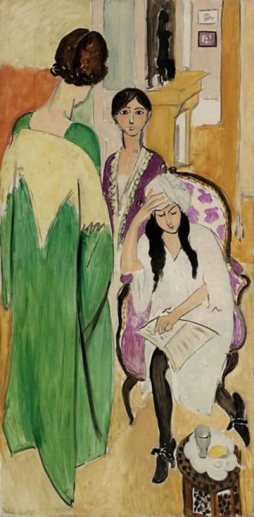 Matisse Les Trois Soeurs A La Sculpture Africaine 1917 canvas print