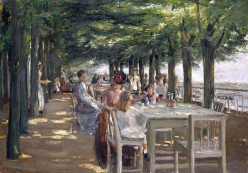 Max Liebermann The Terrace At Jacob Restaurant In Nienstedten On The Elbe 1902 canvas print
