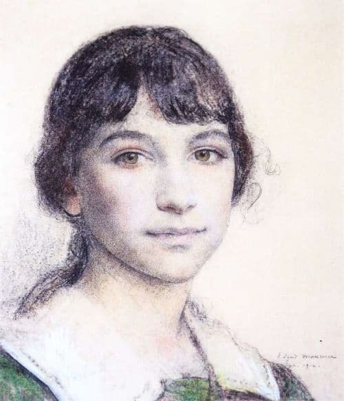 Maxence Edgar Portrait De Corinne Boquien 1914 canvas print