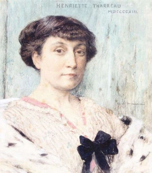 Maxence Edgar Portrait De Mme Henriette Tharreau 1913 canvas print