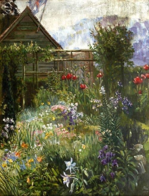 Merritt Anna Lea A Garden In Spring 1909 canvas print