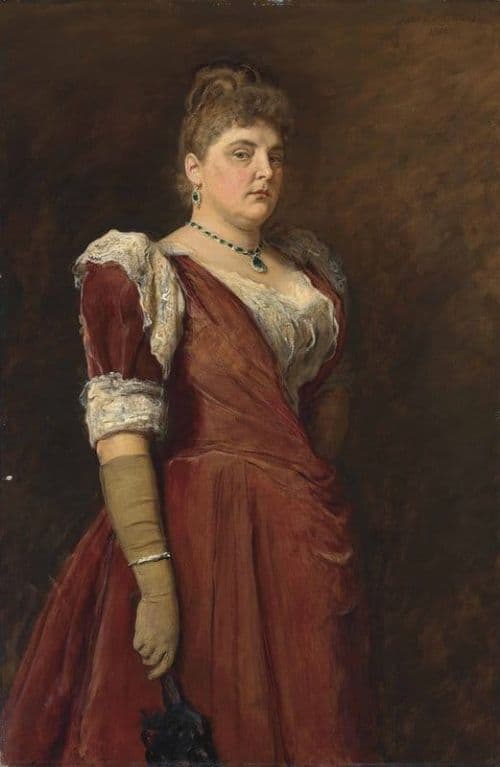 Millais John Everett Portrait Of Mrs Charles Wertheimer 1891 canvas print